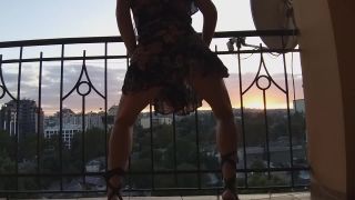 My Wife SexyDreamsUp Dress NO PANTIES # Enjoy the City View SUN SET-8