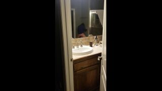 caught girlfriend masturbating in the bathroom-0