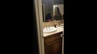 caught girlfriend masturbating in the bathroom-1