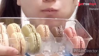 [GetFreeDays.com] Japanese girl Eat Macaroon ASMR Adult Video June 2023-1