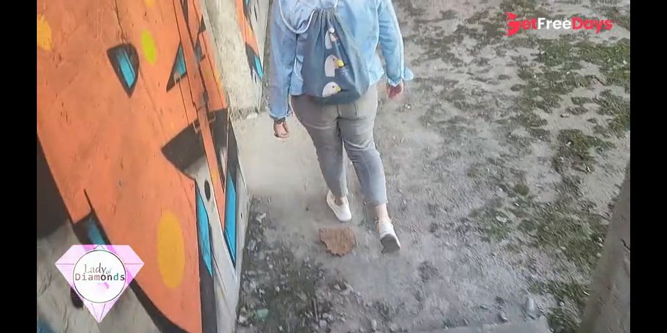 Anal sex in the abandoned building near the road.