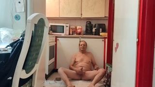 Oldboybp - I sat down on the cold stone in the heat and played with my cock-2