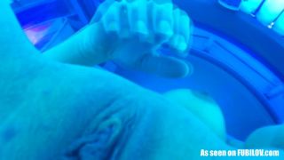 Fubilov ex-gf elena masturbating in tanning bed-1