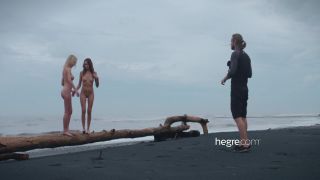 Online Hegre presents Clover & Natalia A – Black Beach Bali Shoot - hegre-2