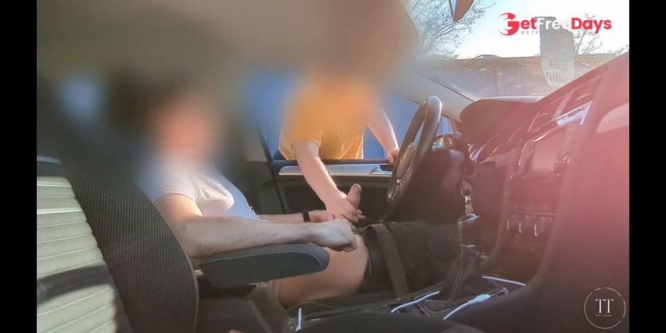 I was caught jerking off in the car by a horny pedestrian