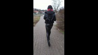 Public Latex Leggings Walking Ass Worship By Katrix-3