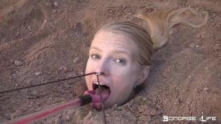 video 44 Tickled In Garden, blonde riding dildo on blonde porn -6