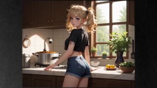 Kitchen Fuck Step Sister Seduces Step Brother in the Kitchen Voiceover Visual Novel-1