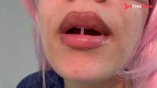 AWESOME SPITTING MOUTH LATINA Ebony big mouth-0