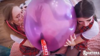 Quartirra - Q921 Mariette and Cosette make you pop balloons with your wood -  (FullHD 2024) New Porn-7