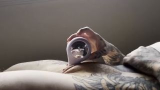 FAT HAIRY PUSSY RUBBING, GIANT CLIT STROKING, TATTOOED MUSCLE MOMMY, CUM WORSHIP-2