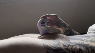 FAT HAIRY PUSSY RUBBING, GIANT CLIT STROKING, TATTOOED MUSCLE MOMMY, CUM WORSHIP-4