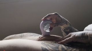 FAT HAIRY PUSSY RUBBING, GIANT CLIT STROKING, TATTOOED MUSCLE MOMMY, CUM WORSHIP-5