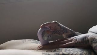 FAT HAIRY PUSSY RUBBING, GIANT CLIT STROKING, TATTOOED MUSCLE MOMMY, CUM WORSHIP-7