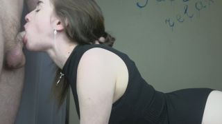 Beautiful Student makes a Deep Blowjob-3