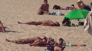 Dame naturist masturbation at strand  3-8