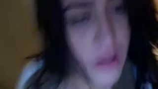 Webcam - shaking her enormous 34M - cups part 19. 30min bathtub - Big boobs-8
