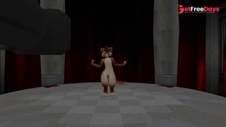 Sexy cat from VR chat suddenly gets a boner while dancing-1