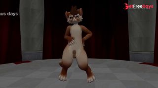 Sexy cat from VR chat suddenly gets a boner while dancing-3