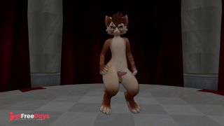 Sexy cat from VR chat suddenly gets a boner while dancing-5