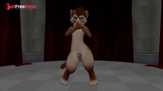Sexy cat from VR chat suddenly gets a boner while dancing-6