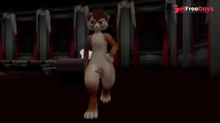 Sexy cat from VR chat suddenly gets a boner while dancing-9
