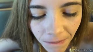 Busty brunette amateur fucked hard. pov blowjob, footjob - Foot Fetish-1