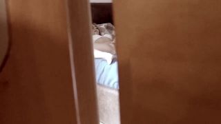 Spying horny blonde roommate fingering pussy till orgasm on the bed - Masturbation-7