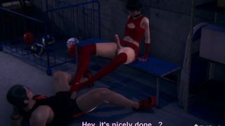 Big Butt Femboy cheerleader and the coach Liz pt.1-0