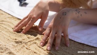 [Arousins] Ann Joy Naked Sunbathing On A Peaceful Beach [10.18.24] [1080p]-3