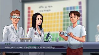 Masturbation Ms. Okita in the Lab-2