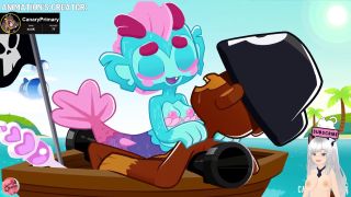 Jazziuu - Mermaid wants to fuck a good furry cock and gets pregnant (CanaryPrimary animation) - Jazziuu-3