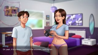 Jumping Roommate Takes Pics of SLUTTY Babe XXX Lewd Gaming-7