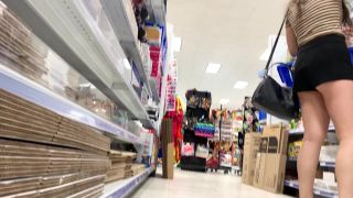 Hot view when she bends over in store-7