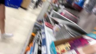 Hot view when she bends over in store-9