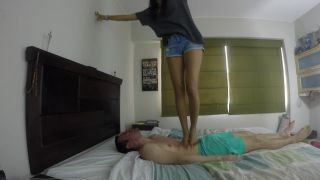 video 10 Stomach trampling , jumping, stomping ( One Hundred high jumps bf) femdom | verified amateurs | fetish porn underwater fetish-0