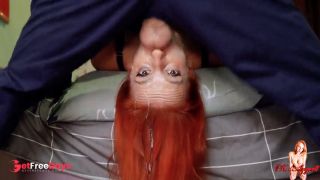 [GetFreeDays.com] Extreme Throat Fucking, Redhead MILF shows DeepThroat skill Sex Video June 2023-5