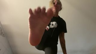 b_findom 27-07-2020 Giantess shrunken man in sweaty foot custom. foot -3