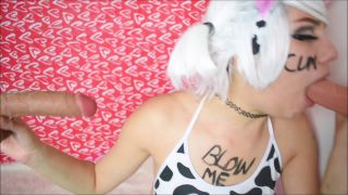 Claire Moon – Slutty Cow Sucks Two Cocks - Claire moon-0