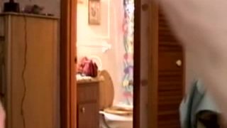 nude cute blonde slim girl in her room. hidden cam-8