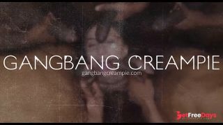 Juicy Brunette Loves Sucking Dicks and Getting Gangbanged-9