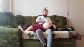 Girl was spanking-0