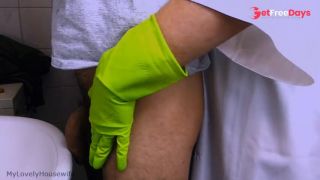 [GetFreeDays.com] My Wifes Rubber Gloves Surprise Me in the Bathroom and it Ends with a Handjob Porn Film March 2023-0