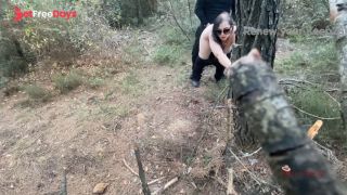 Blowjob and sex in the forest during lunch break-6