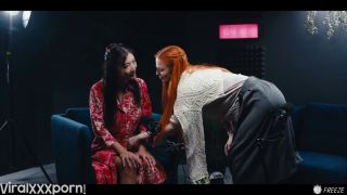 Dolly X And Sofia Rivers Tease Each Other As Their Podcast Gets Dirty On Video Blowjob -1