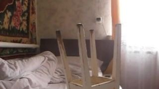 Teen Russian girl use chair leg to cum and other strange things-2