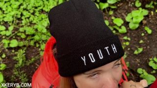 Woods Girlfriend sucked deep throat and was fucked hard in the woods-0