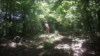 MemphisShowOff - Risky walk and JO on a public trail at a scenic area-0