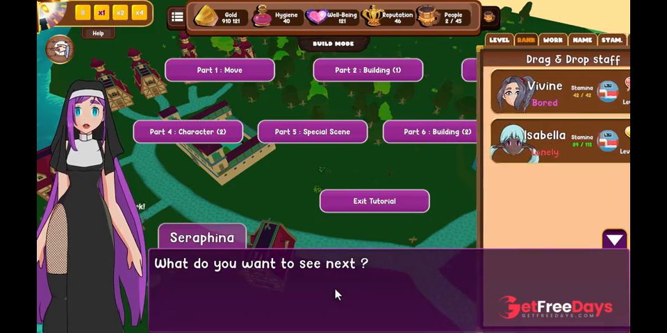 Lets Play Nymphomania  Fantasy Town  Part 0 - Tutorial Sexy Lady