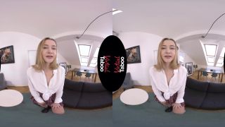 VirtualTaboo.com - Ivi Rein - She Is A Bad Schoolgirl  - shaved pussy - reality beautiful blonde footjob-7